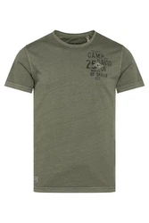 CAMP DAVID T-Shirt mit Logo-Bestickung Dunkelgrün