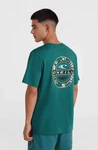 O'Neill T-Shirt JACK O'NEILL BACKPRINT T-SHIRT Grün/Türkis/Dunkelgrün