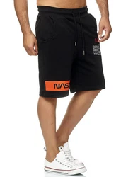 RedBridge Sweatshorts Nasa Motiv Rot/Schwarz/Orange/Dunkelblau