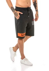 RedBridge Sweatshorts Nasa Motiv Dunkelgrau/Dunkelblau/Grau/Hellgrau/Orange
