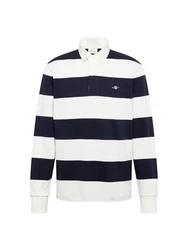 Gant Langarmshirt Weiß/Dunkelblau/Blau/Hellblau/Creme