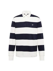 Gant Langarmshirt Weiß/Dunkelblau/Blau/Hellblau/Creme