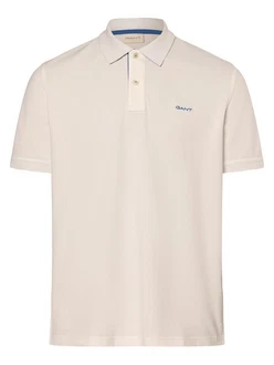 Gant Poloshirt REGULAR CONTRAST PIQUE RUGGER Beige/Khaki/Braun Gant Poloshirt REGULAR CONTRAST PIQUE RUGGER Beige/Khaki/Braun