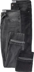 HENSON&HENSON Stretch-Jeans 2er-Pack Dunkelgrau/Grau/Dunkelblau/Schwarz