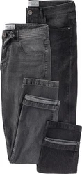 HENSON&HENSON Stretch-Jeans 2er-Pack Dunkelgrau/Grau/Dunkelblau/Schwarz