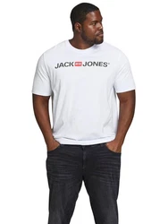 Jack & Jones Plus Print-Shirt Spar-Set 3er-Pack Big Size Shirt Dunkelblau/Schwarz/Hellblau