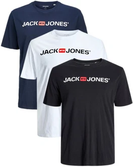 Jack & Jones Plus Print-Shirt Spar-Set 3er-Pack Big Size Shirt Jack & Jones Plus Print-Shirt Spar-Set 3er-Pack Big Size Shirt