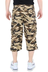 Ben Creek Cargobermudas QM7 3/4 Zip-Off Capri Bermuda Dunkelgrün/Khaki/Grau/Beige