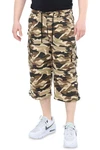 Ben Creek Cargobermudas QM7 3/4 Zip-Off Capri Bermuda Dunkelgrün/Khaki/Grau/Beige