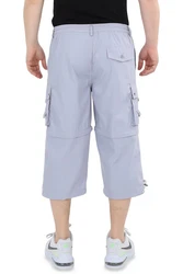 Ben Creek Cargobermudas QM7 3/4 Zip-Off Capri Bermuda Blau/Hellblau/Grau/Dunkelblau