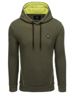 OMBRE Kapuzensweatshirt mit Reißverschlusstasche Dunkelgrün/Khaki OMBRE Kapuzensweatshirt mit Reißverschlusstasche Dunkelgrün/Khaki