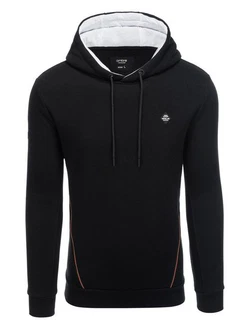 OMBRE Kapuzensweatshirt mit Reißverschlusstasche Schwarz/Grau/Dunkelgrau/Hellblau OMBRE Kapuzensweatshirt mit Reißverschlusstasche Schwarz/Grau/Dunkelgrau/Hellblau