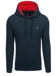 OMBRE Kapuzensweatshirt mit Reißverschlusstasche navy blue