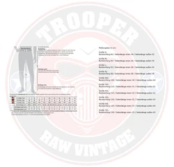 Trooper Cargoshorts Airborne Bermuda Dunkelbraun/Braun/Dunkelrot/Khaki