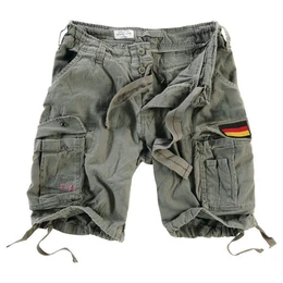 Cargoshorts Airborne Bermuda Baumwolle Sommer Shorts Kurze Hose Army knielang