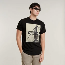 G-STAR T-Shirt HQ oldskool logo lash r t
