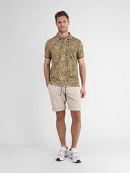 LERROS Poloshirt  Braun/Dunkelgrün/Khaki/Beige