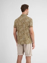 LERROS Poloshirt  Braun/Dunkelgrün/Khaki/Beige