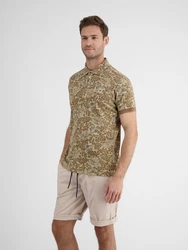 LERROS Poloshirt  Braun/Dunkelgrün/Khaki/Beige