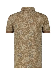 Poloshirt Herren Poloshirt, floral bedruckt