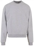 Build Your Brand Sweatshirt Ultra Heavy Crewneck Herrenpulli Grau/Hellgrau