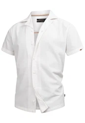Indicode Langarmhemd Rycroft Weiß/Creme/Rot