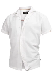 Indicode Langarmhemd Rycroft Weiß/Creme/Rot