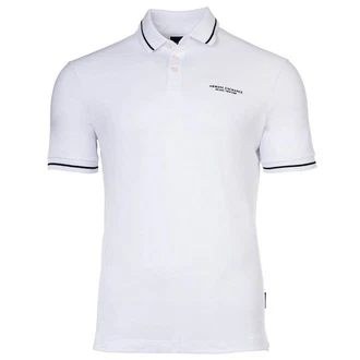 ARMANI EXCHANGE Poloshirt Herren  Weiß/Dunkelblau/Grau/Creme