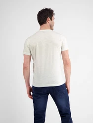 LERROS Rundhals T-Shirt mit Fotoprint Weiß