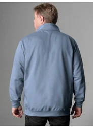 Trigema Sweatshirt mit Kragen und Reißverschluss 
