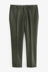Next Slim Fit Donegal Anzughose mit Besatz 