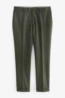 Next Slim Fit Donegal Anzughose mit Besatz