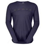 Scott Langarmshirt Defined Merino L/sl Tee Herren Dunkelblau/Lila