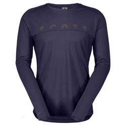 Scott Langarmshirt Defined Merino L/sl Tee Herren Dunkelblau/Lila