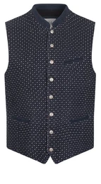 Nbler Trachtenweste Trachtengilet rmellos Georg in Blau von Nbler
