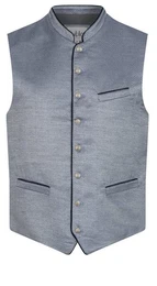 Nbler Trachtenweste Trachtengilet rmellos Adrian in Blau von Nbler