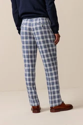 Next Stoffhose Elegante Slim Fit (1-tlg) Blau/Grau/Dunkelblau