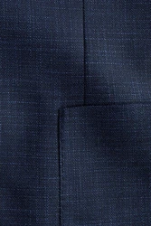Next Sakko Eleganter Slim-Fit-Sakko Dunkelblau/Hellblau/Blau