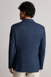 Next Sakko Eleganter Slim-Fit-Sakko Dunkelblau/Hellblau/Blau