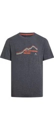 T-Shirt He.-T-Shirt Ronald M MELANGE/BLACK NIGHT