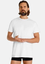 Camano T-Shirt Comfort Rundhalsausschnitt (2er Pack) Weiß/Grau