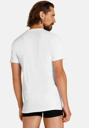 Camano T-Shirt Comfort Rundhalsausschnitt (2er Pack) Weiß/Grau