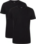 Camano T-Shirt Comfort Rundhalsausschnitt (2er Pack) Schwarz/Dunkelblau