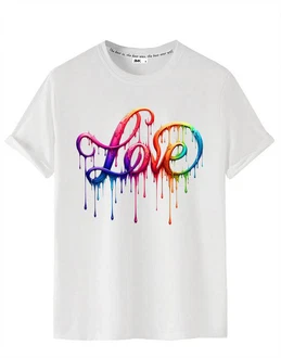 RMK T-Shirt Herren Shirt kurzarm Rundhals Basic Liebe Print RMK T-Shirt Herren Shirt kurzarm Rundhals Basic Liebe Print