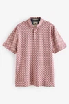 Next Poloshirt Strukturiertes mit Print Rot/Rosa Next Poloshirt Strukturiertes mit Print Rot/Rosa