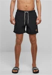 URBAN CLASSICS Badeshorts Block Swim Shorts Dunkelblau/Blau/Schwarz