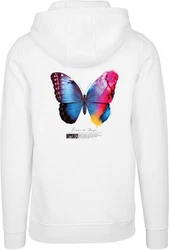 Mister Tee Kapuzenpullover Become the Change Weiß/Creme