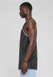 URBAN CLASSICS T-Shirt Mesh Tanktop Schwarz/Grau/Dunkelgrau