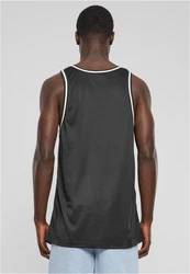 URBAN CLASSICS T-Shirt Mesh Tanktop Schwarz/Grau/Dunkelgrau