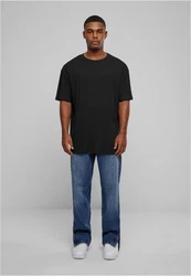 URBAN CLASSICS T-Shirt Organic Oversized Rib Tee Schwarz